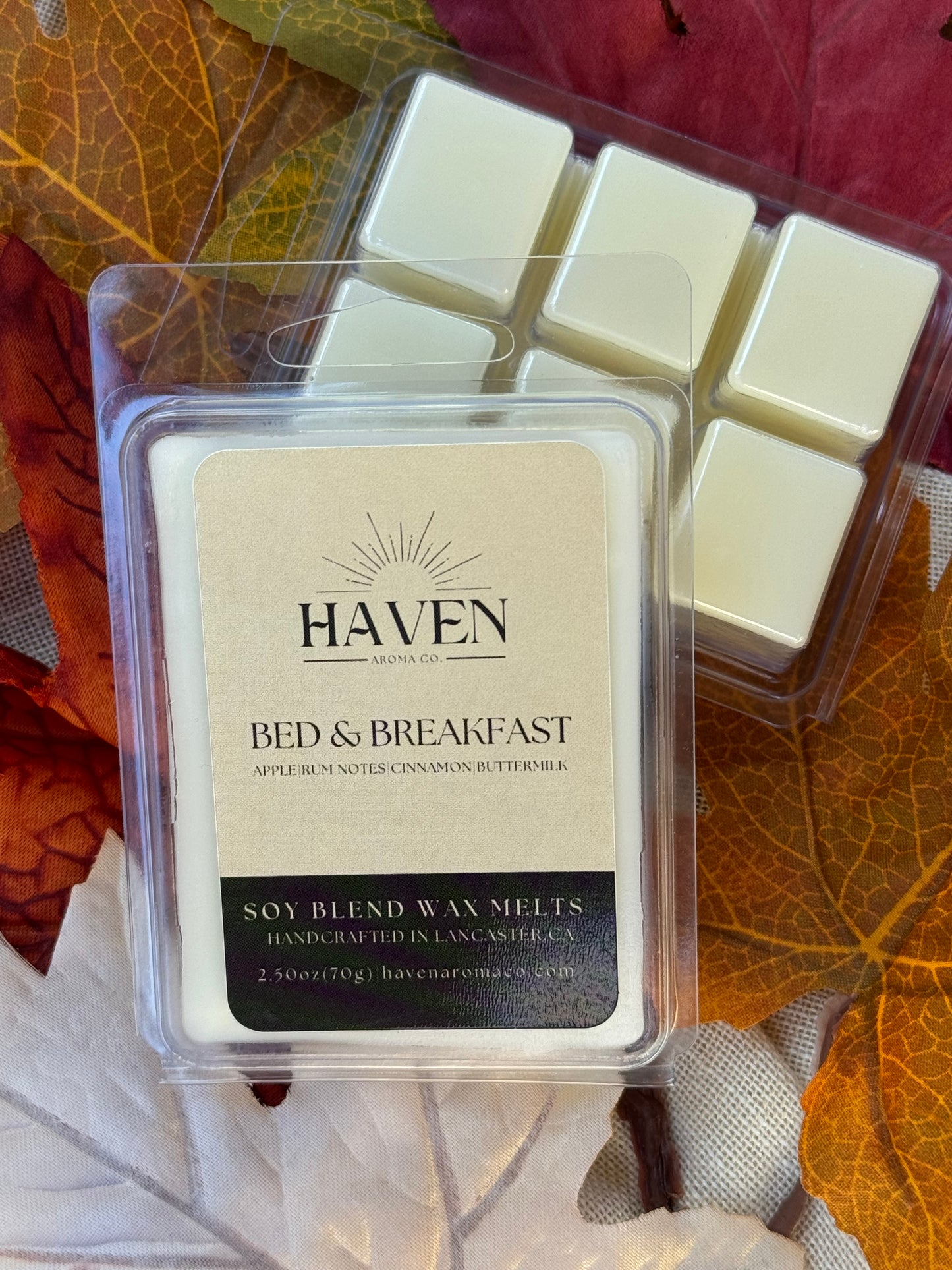 Bed & Breakfast Wax Melts - Apple, Rum, Vanilla Scent