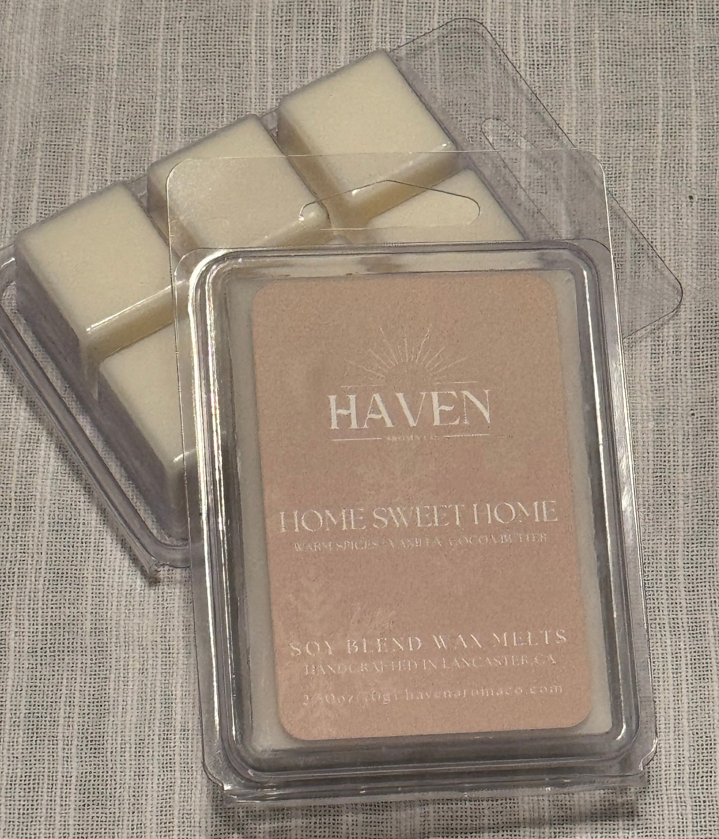 Home Sweet Home Wax Melts- Vanilla, Spices, Cocoa Butter Scent