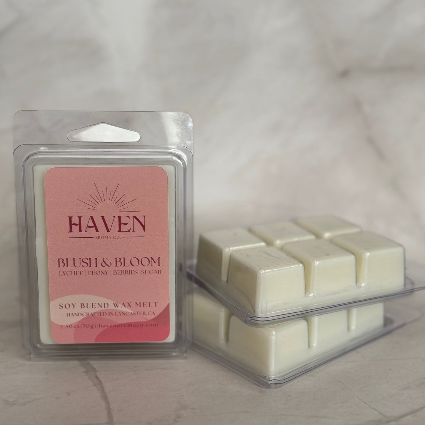 Blush & Bloom Wax Melts - Lychee, Peony, Berry Scent