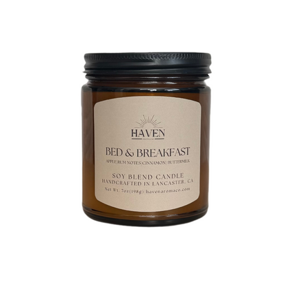 Bed & Breakfast Candle - Apple, Rum, Vanilla Scent