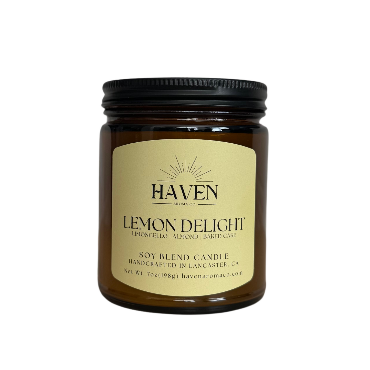 Lemon Delight Candle - Limoncello, Almond, Baked Cake Scent