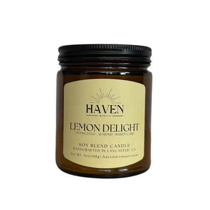 Lemon Delight Candle - Limoncello, Almond, Baked Cake Scent