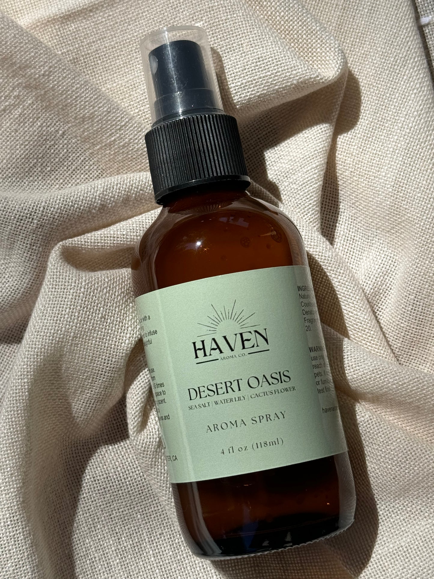Desert Oasis Aroma Spray - Sea Salt, Water Lily, Cactus Flower Scent