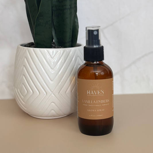 Vanilla Embers Aroma Spray-  Vanilla, Amber, Tobacco Scent